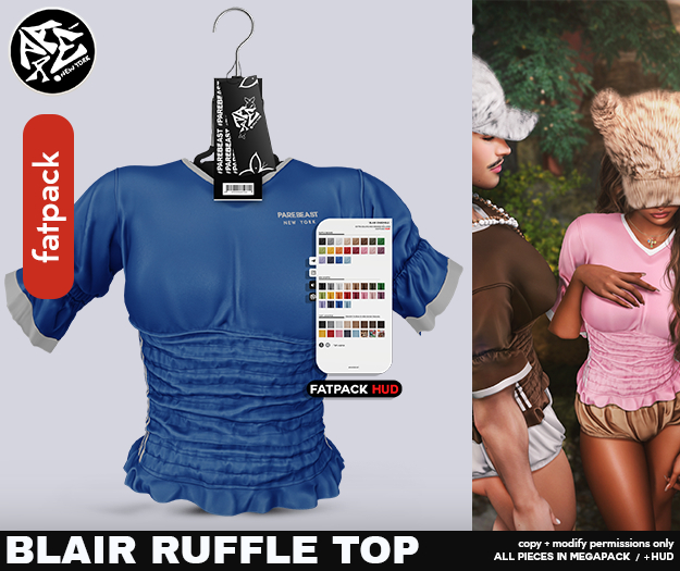 Pare.Blair Ruffled Blouse - Fatpack