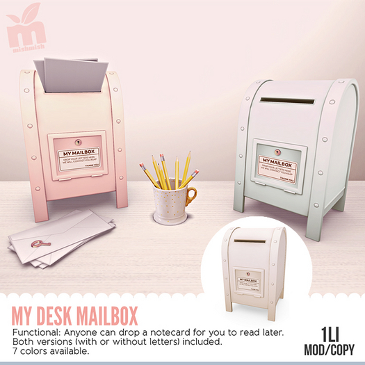 MishMish - My Desk Mailbox (CREAM) [Boxed]