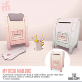MishMish - My Desk Mailbox (Pale) LIGHT PINK [Boxed]