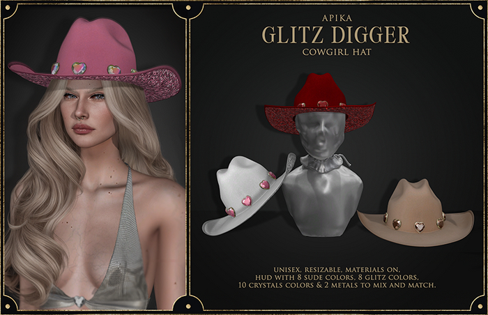 [Apika] Glitz Digger - Cowgirl Hat Fatpack
