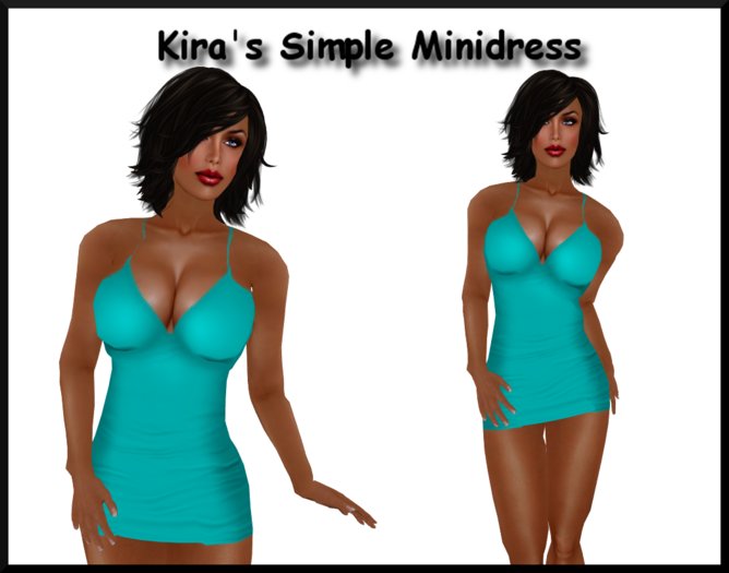 Kira's Simple Minidress Blue