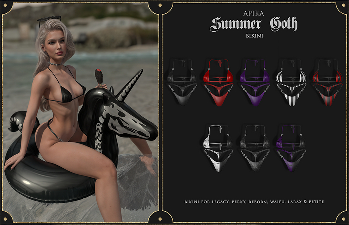 [Apika] Summer Goth - Bikini Red