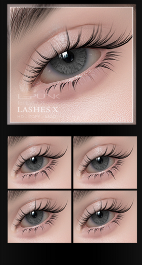 [ LePunk ] Lashes X +EVOX+ HD [ADD]