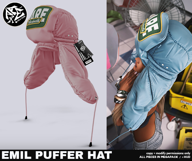 Pare.Emil Puffer Hat - Pink