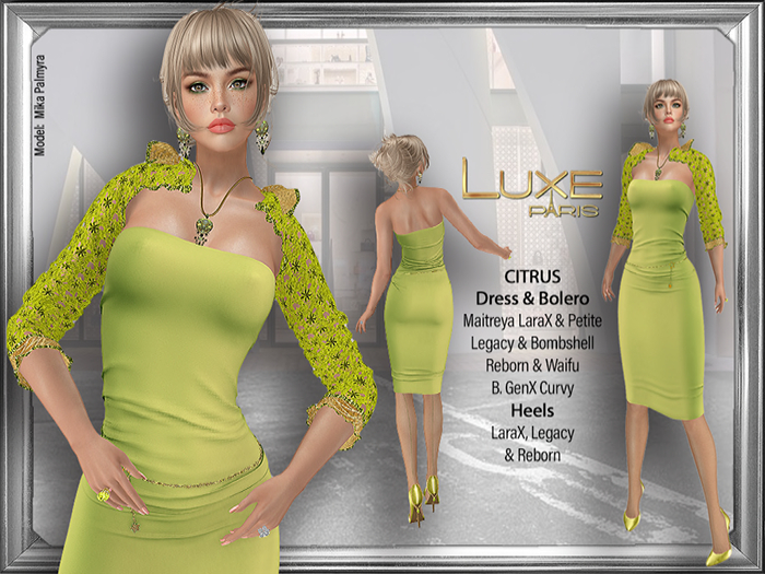 LUXE Paris CITRUS Womens Ensemble