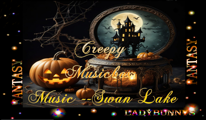 Bunny's Music-Creepy Halloween Music Box -Swan Lake Sounds-full perm Halloween music box sounds