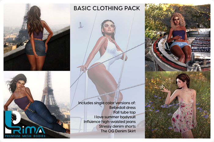 *PRIMA* Basic clothing pack
