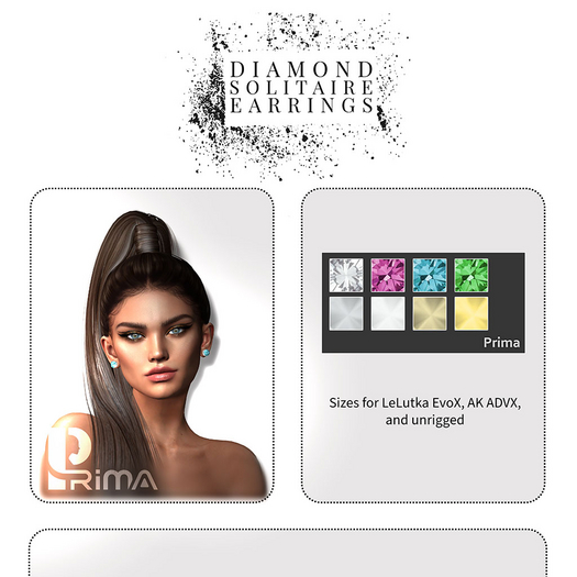 *PRIMA* Diamond solitaire earrings