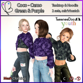 Tween Comfort - Unpacker Bag - Coco - Camo Green & Purple