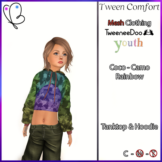 Tween Comfort - Unpacker Bag - Coco - Camo Rainbow