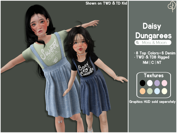 {M&M} Daisy Dungarees - Fatpack