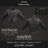 Classic Biker Jacket – Grey Fatpack with HUD – Men's Gothic & Motorcycle Style