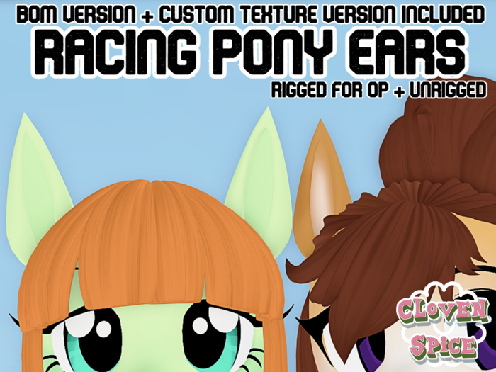 [Cloven Spice] Racing Pony Ears