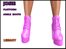 Josie High Heel Platform Ankle Boots,Pink, Legacy