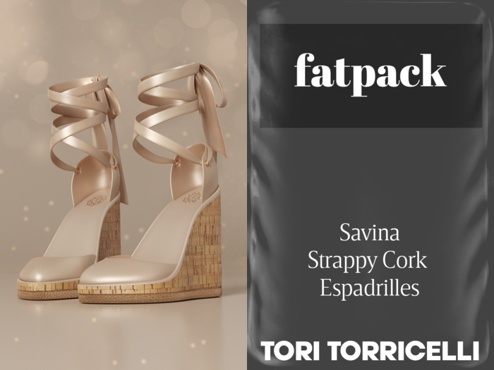 TORI TORRICELLI // Savina Cork Espadrilles // FATPACK