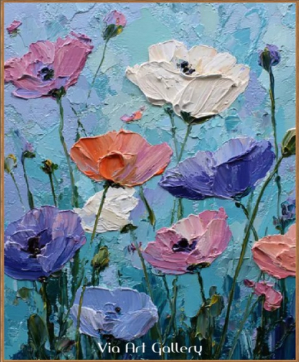 Colorful Poppy Wall Art
