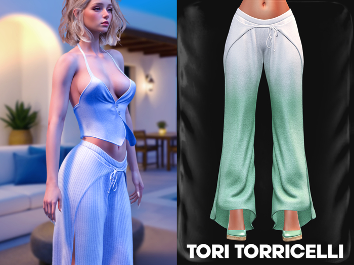 TORI TORRICELLI // Savina Petal Pants // Ombre3