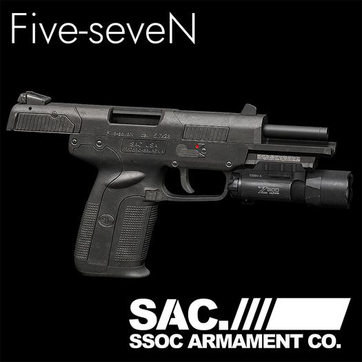 MESH[SAC] Five-Seven Dual Pistol with Holsters v1.11 FULL Box