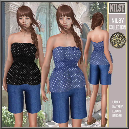 FLARED STRAPLESS TOP 2 OPTIONS&BERMUDA