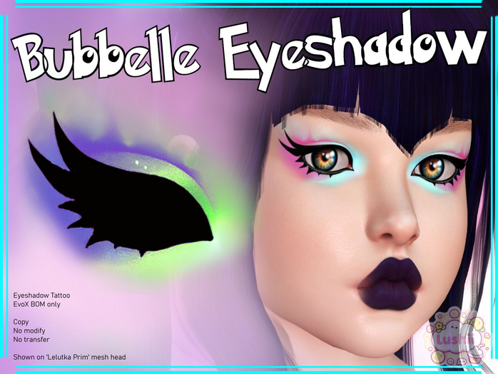 .:Lushii:. Bubbelle Eyeshadow Purple & Green 