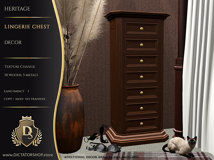 [Ds] Heritage  - Lingerie Chest Decor