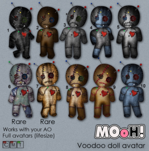 07. MOoH! Voodoo doll avatar burlap RARE