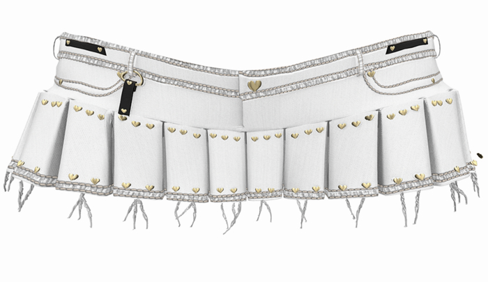 *CK* Infinity skirt WHITE