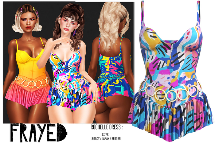 Frayed - Rochelle Dress - Vibrant