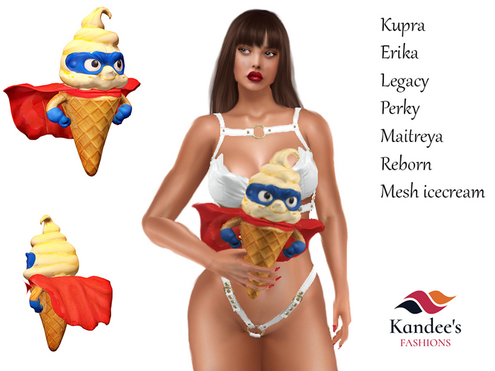 Bikini with Super Hero IceCream Cone Hold Incl.