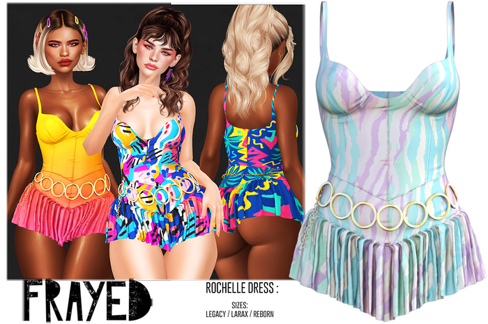 Frayed - Rochelle Dress - Pastel