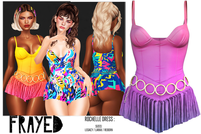 Frayed - Rochelle Dress - Sunset