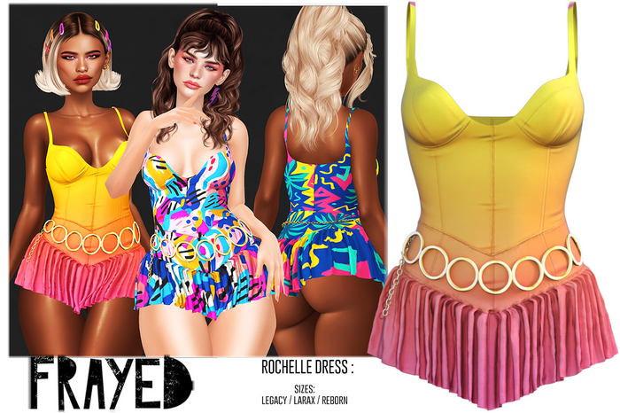 Frayed - Rochelle Dress - Sunrise