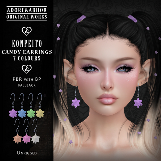 Konpeito Candy Earrings
