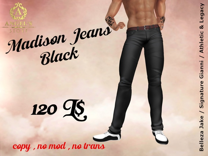 Angel's Store - Madison Jeans Black