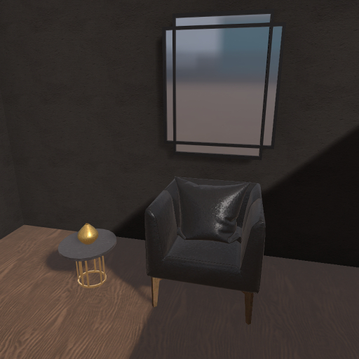 Elise Black Leather Chair Set