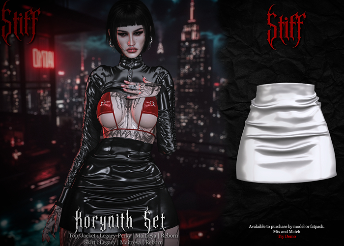 Stiff - Korynith Skirt - White Silk