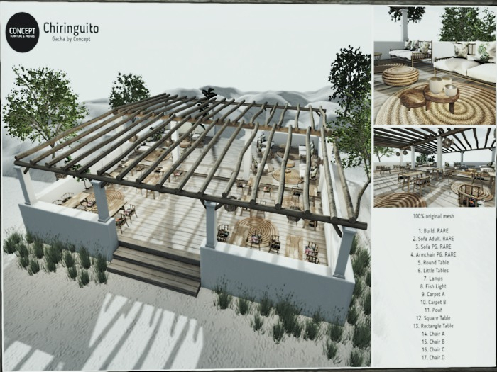 03. Concept} Chiringuito. Sofa PG. RARE