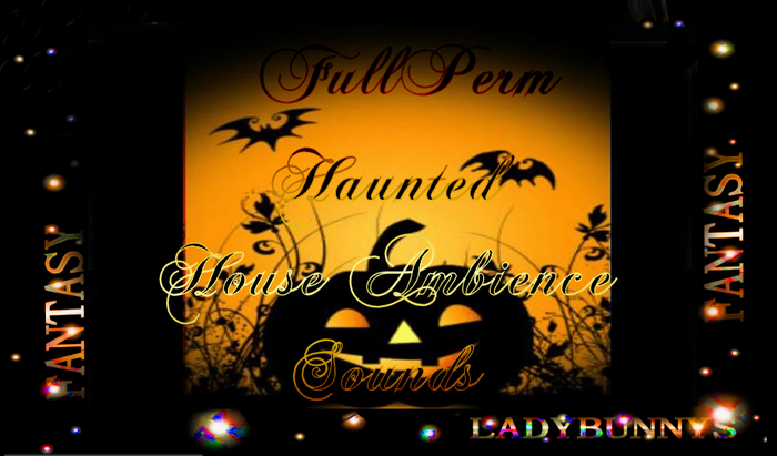Bunny's Sounds-Haunted House Ambience Sounds-full perm Halloween Sounds Effect