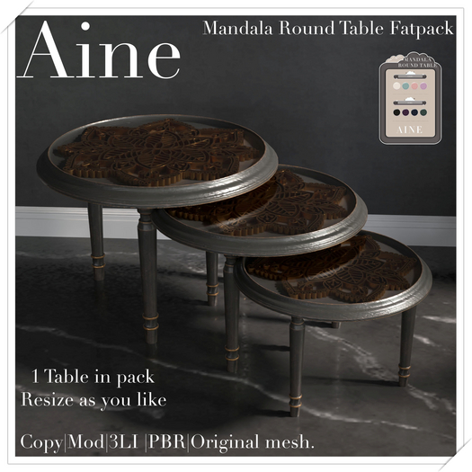 Aine - Mandala Round table Fatpack (ADD)