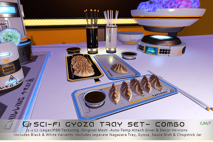 [CC] Scifi Gyoza Tray Set- Combo