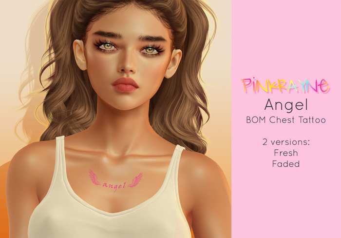 PinkRayne BOM Angel Tattoo