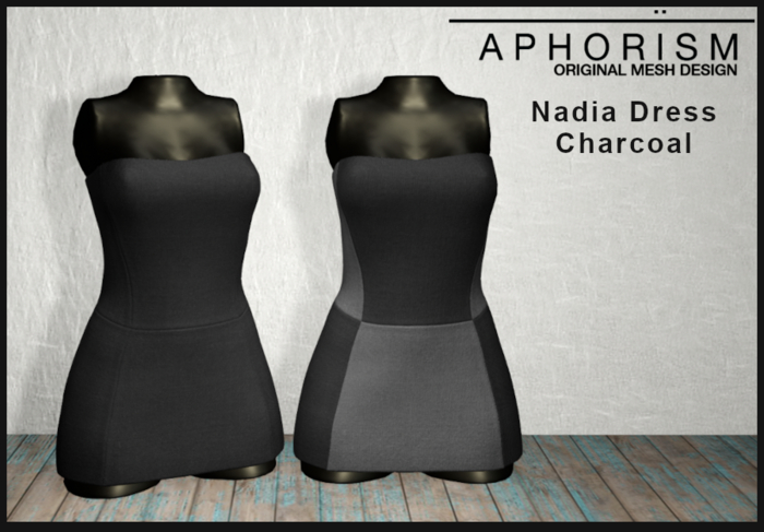 !APHORISM! - Nadia Dress Charcoal