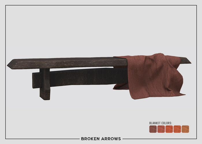 BROKEN ARROWS - Autumn Dining - Bench - Dark Wood 