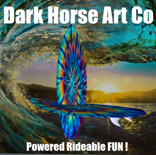 Dark Horse Tiedye Surf Board 002 (Box)
