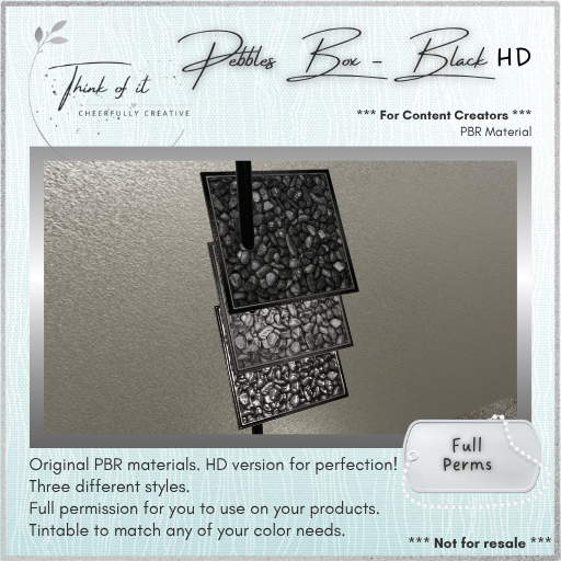 {ToI} Material - Pebbles Box HD - Black - Full Perms