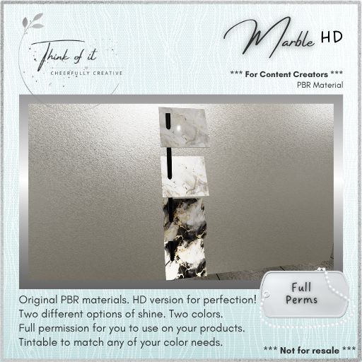 {ToI} Material - Marble HD - B&W - Full Perms
