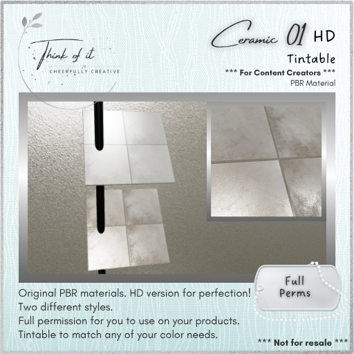 {ToI} Material - Ceramic 01 HD - Full Perms