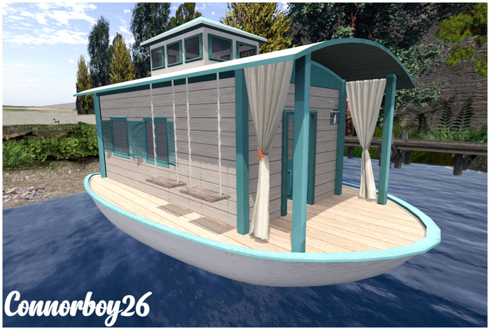 01 Bee Designs Seabreeze Haven RARE Houseboat