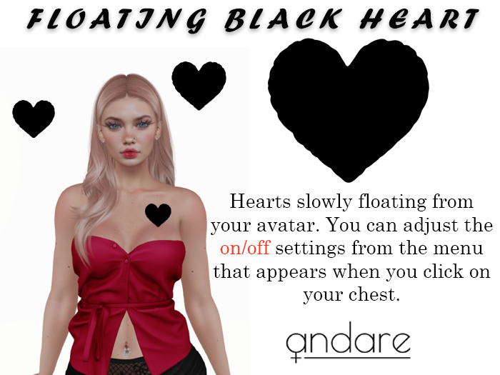 Andare - Floating Black Heart PACK DEMO