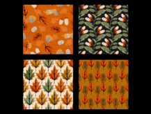 *6KW* FULL PERM Textures (Seamless Retro Fall Pattern)